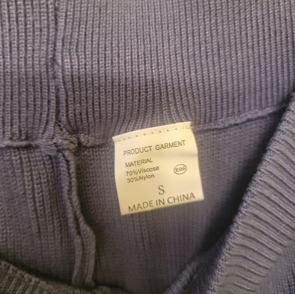 Cozy Blue Knit PJ/Lounge Set - Picture 5 of 6